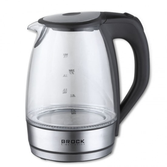 BROCK Tējkanna elektriskā. 1,7 L, 1850-2200W (WK 2105 BK)