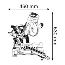 Paneļzāģis BOSCH GCM 8 SJL (0601B19100)