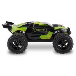 Rādiovadāma rotaļlieta, automobilis Overmax X-Monster, 26 cm, 1:18, Melna (368954)