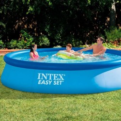 Baseins, piepūšams Intex Easy Set 28143, zila, 396 x 84 cm, 7290 l (28143)