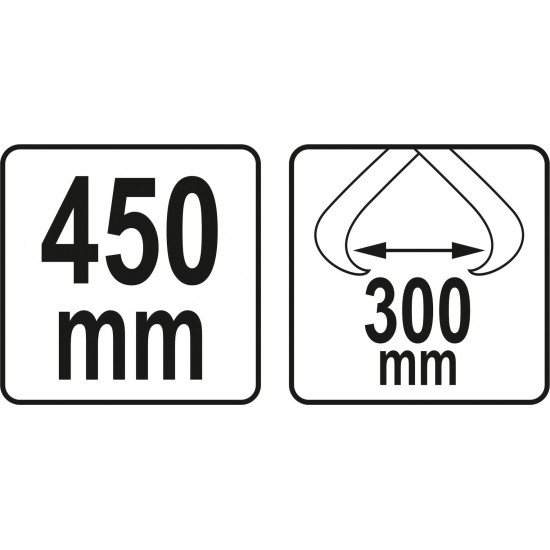 Manuālās knaibles l-450mm baļķiem (YT-79904)