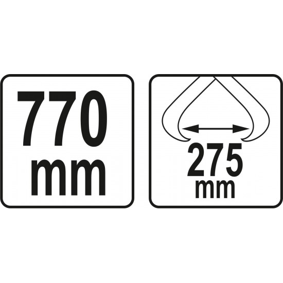 Manuālās knaibles baļķiem l-770mm (YT-79907)