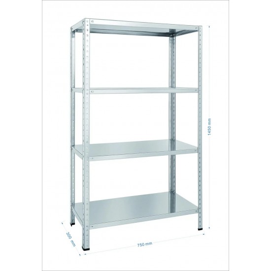 Noliktavas plaukts Okko S7530, 75 cm x 30 cm x 145 cm, 50 kg (S7530)