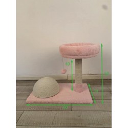 Kaķu skrāpējamais stabs Höppy, 60 cm x 34 cm x 50 cm (502395988)