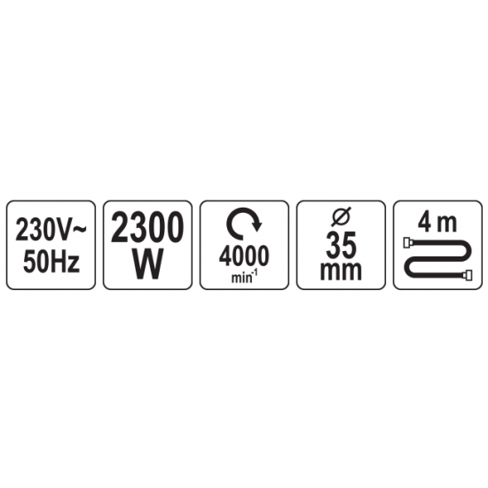 Betona vibrators 4m 2300w (YT-82601)