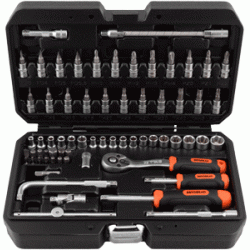 Profesionālais instrumenta komplekts 66 pr. 1/4"Dr (39866) Avtodelo