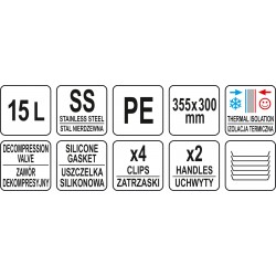Termoss 15l pārtikas pārvadāšanai (YG-09225)