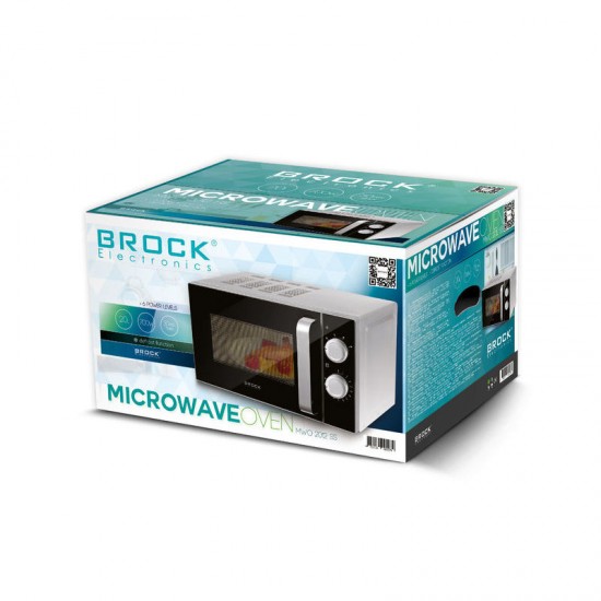 BROCK Mikroviļņu krāsns 20L, 700W (MWO 2012 SS)