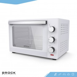 BROCK Cepeškrāsns, balta 30 L, 1500 W