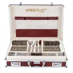 Galda piederumi čemodānā, 72 gabali, satīna Kinghoff